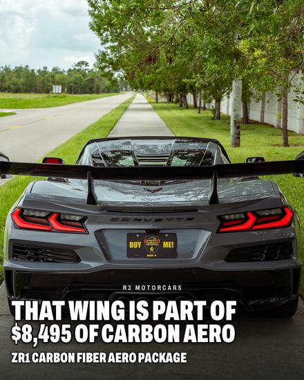 Corvette ZR1 carousel, carbon aero wing